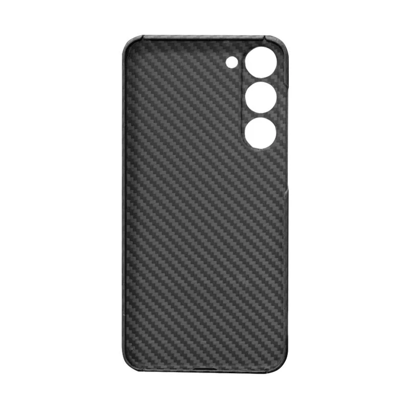 Mobile Phone Accessories Aramid Carbon Fiber Kevlar Cell Phone Case for Samsung Galaxy S23+ Cellphone Cover